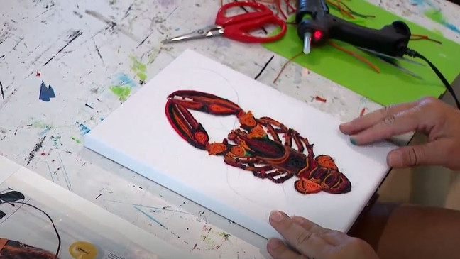 Click to see the recent WGME story on Amy's artwork
